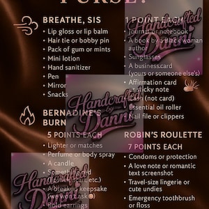 Waiting to Exhale inspired What’s in your purse