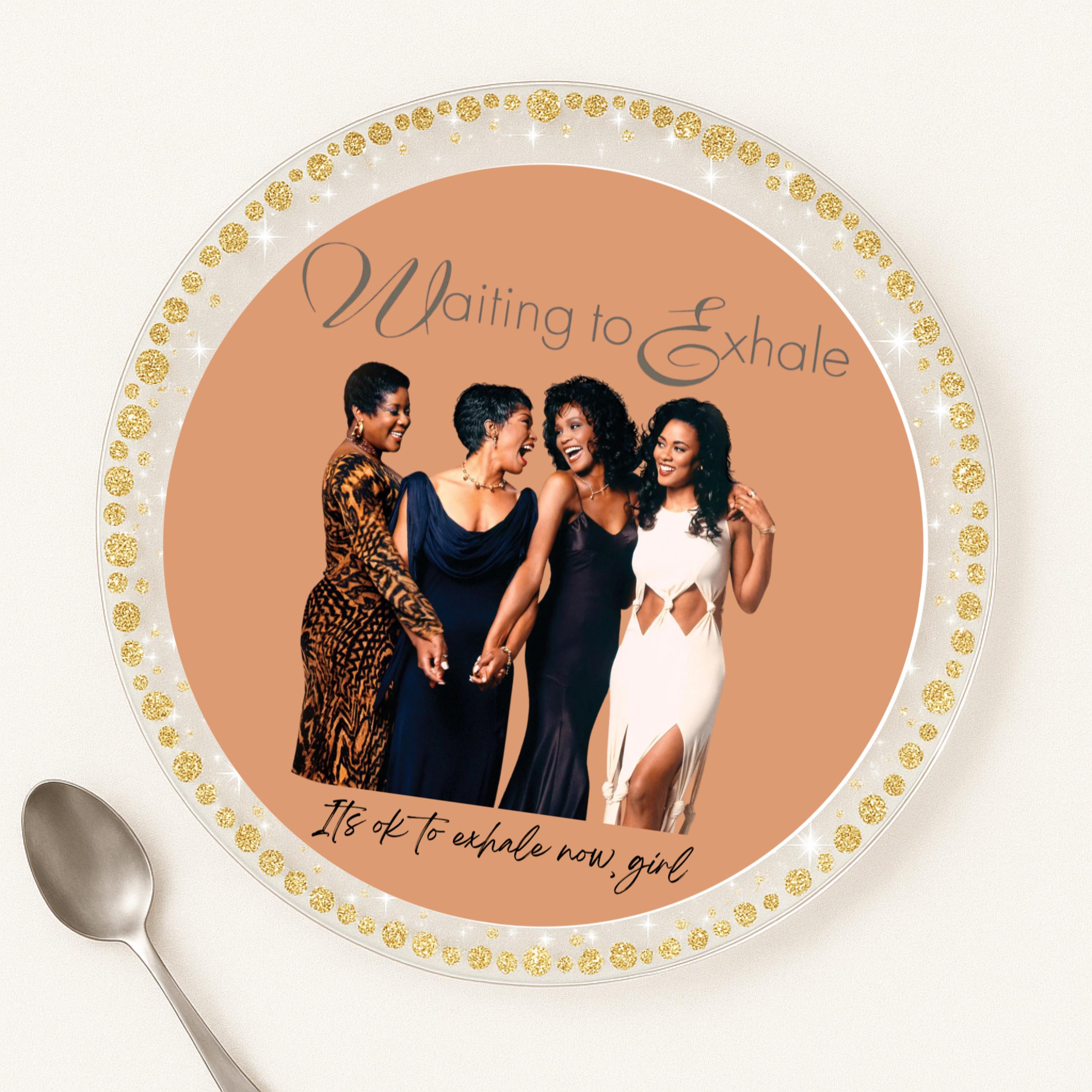 Waiting to Exhale Plate Stickers - Etsy