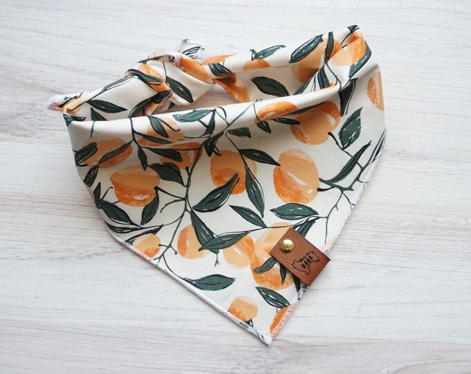 Peach Dog Bandana Tie On Etsy