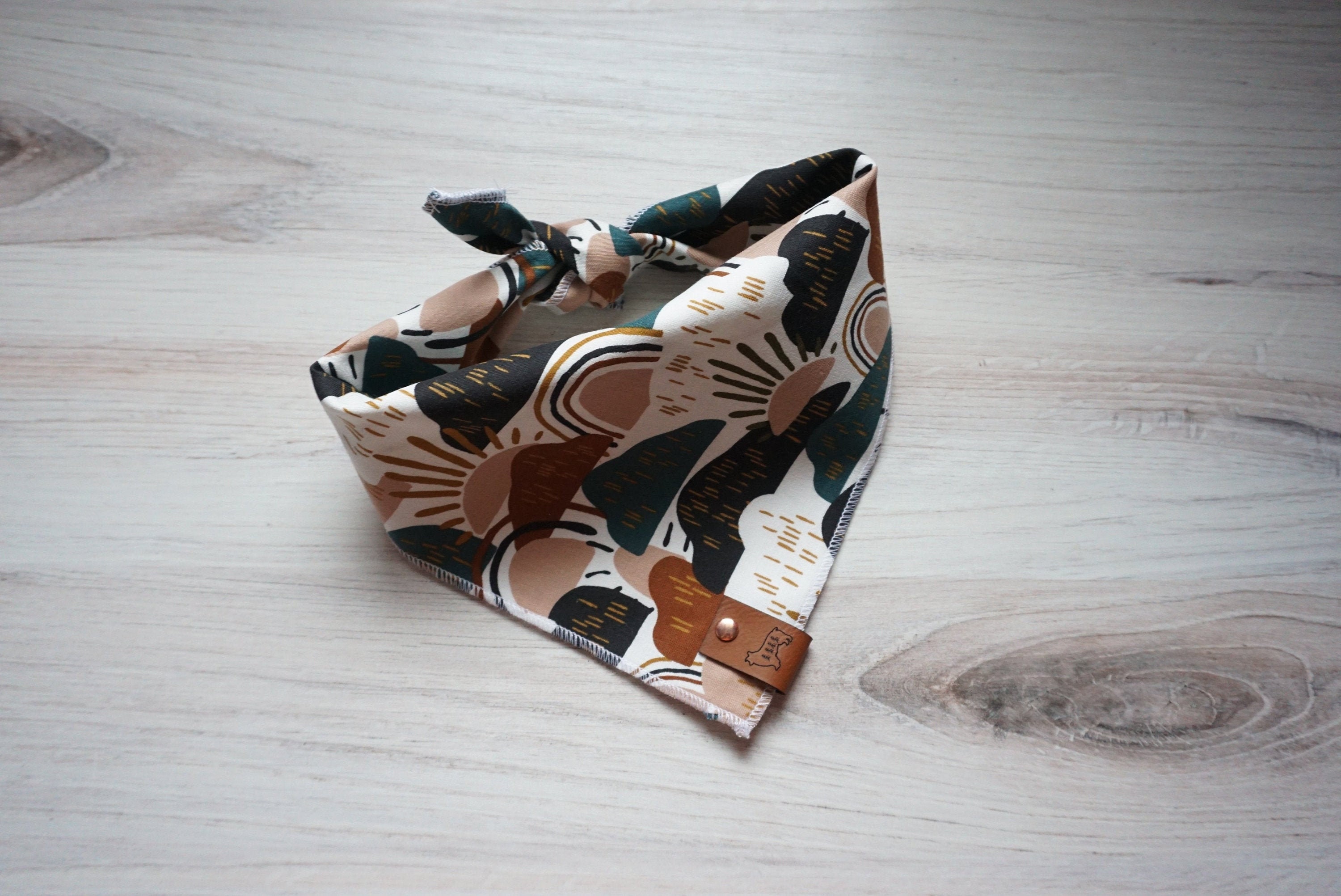 Boho Hilltop Forest Dog Scarf | Cat Bandana | Tie On