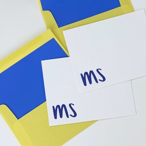 Custom Stationery Gift, Personalized Letterpress Stationery Set