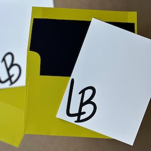 Personalized Stationery Set | Custom Letterpress Notecards | Personalized Gift Idea for Her | Couples Stationery for Them | Embossed Cards