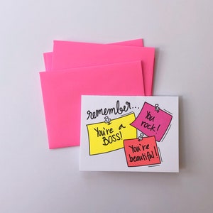 Positive Affirmation Notes Daily Reminder Letterpress Greeting Card image 3