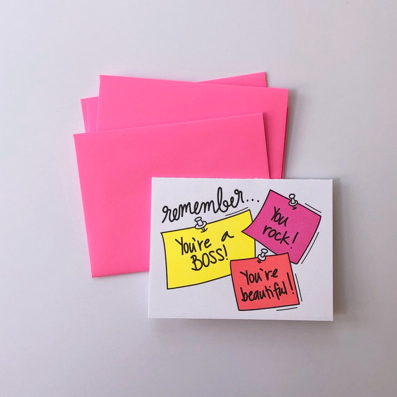 Positive Affirmation Notes Daily Reminder Letterpress Greeting Card image 3