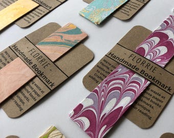 Handmade Recycled Paper Bookmarks – Set of 100, Scotland handmade wedding Favour