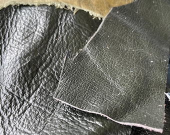 Leather Scrap Pack, 200g, Blue and Green   Shades Ideal for Crafting, DIY, Repairs & More