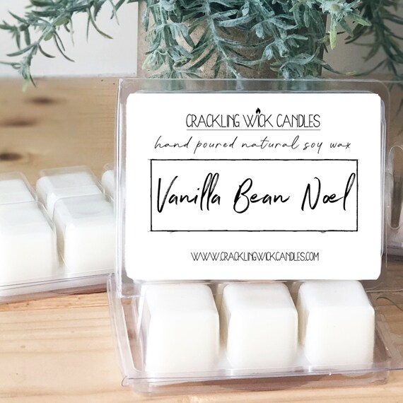VANILLA BEAN NOEL Wax Melt Crackling Wick Candles Soy Candle Etsy