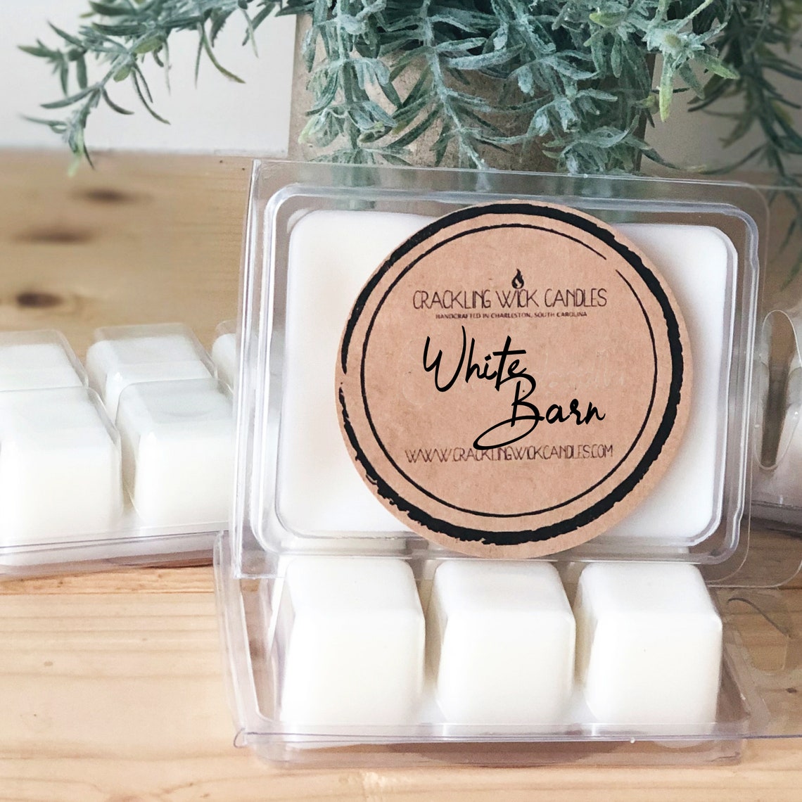 WHITE BARN Wax Melt Crackling Wick Candles Soy Candle Etsy