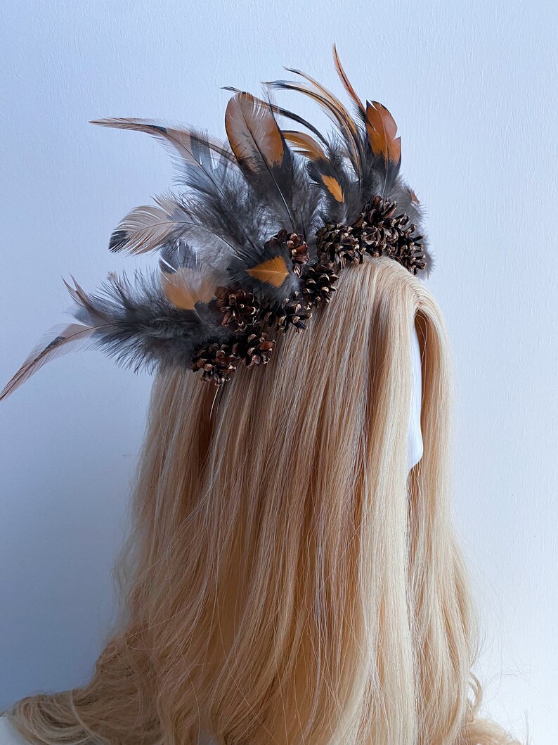 Forest Feather Crown Elves and Fairies Headpieces - Etsy