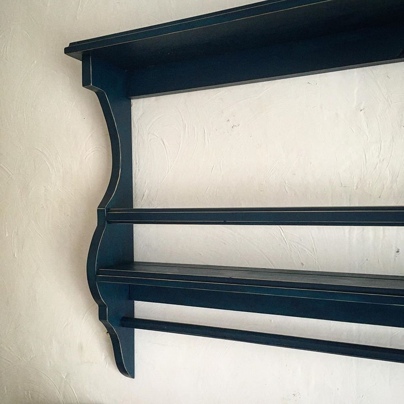 Wall Plate Display Rack. 2 Shelf Plate Holder. Plate Stand. Etsy