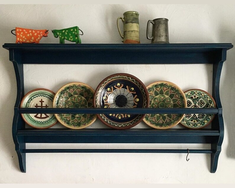 Wall Plate Display Rack. 2 Shelf Plate Holder. Plate Stand. | Etsy