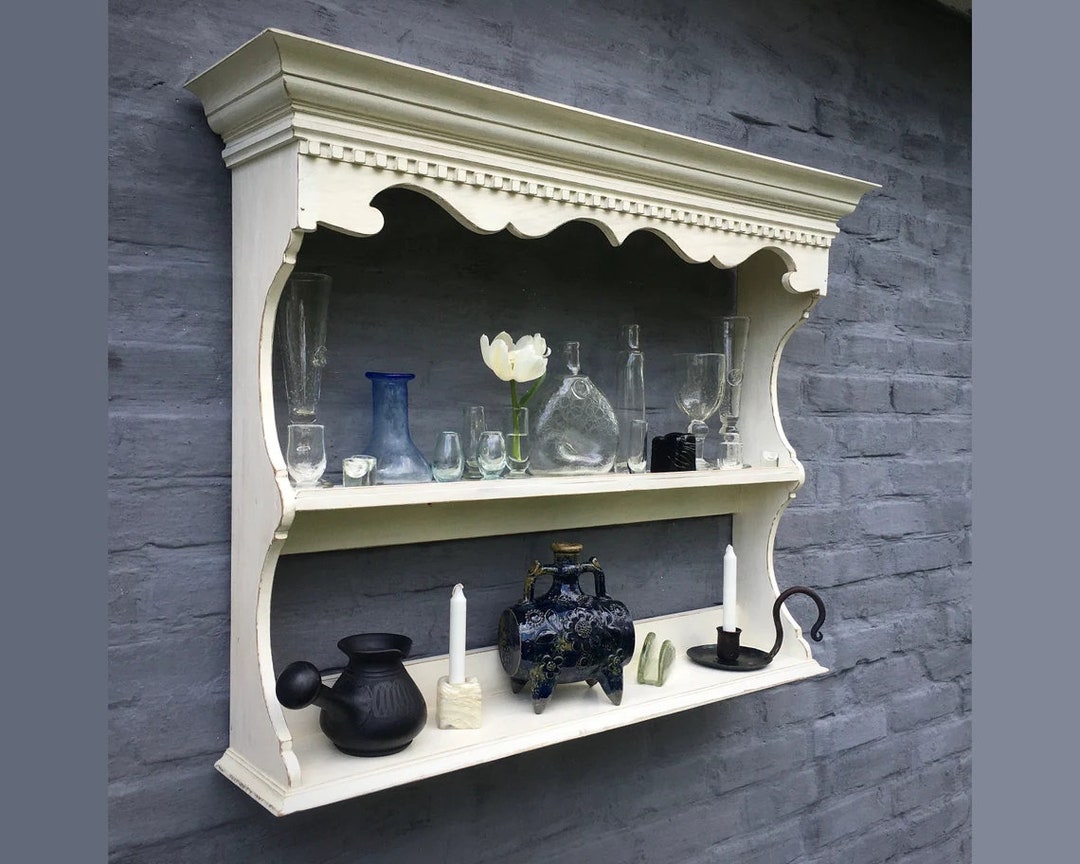 Plate Rack Wall Mounted. Vintage Plate Rack. 2 Shelf Plate Oak Etsy