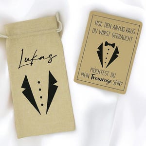 Presente para padrinho, saco para garrafa personalizado com nome e cartão - Perguntas para padrinhos, presente para padrinho masculino