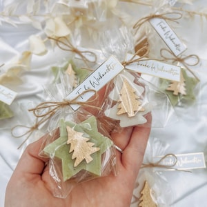 Regalo per gli ospiti Sapone natalizio con etichetta "Buon Natale" - regalo di sapone regalo promozionale festa aziendale Regalo segreto di Babbo Natale
