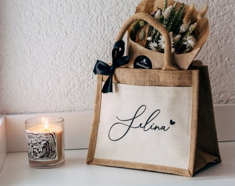 Personalized jute bag | Team Bride | sister | mother | Maid of honor | Best friend | JGA decoration | Bridesmaid