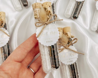 Personalized test tube gift "we belong together like salt and pepper" - Wedding favor