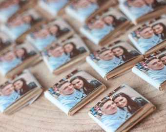 10 Personalisierte Schokoladen mit FOTO I Gastgeschenke I Personalisiert I Mit Namen I Hochzeit I Geburtstag I Verlobung