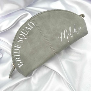 Bride squad cosmetic bag JGA Team Bride personalized with interior print