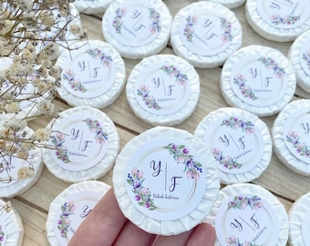 Guest Gift - 10 Personalized Mini Soaps - Labeled - Wedding - Birthday - Baptism - Communion