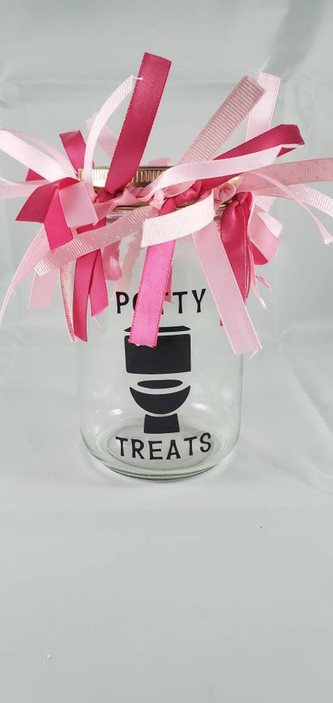 Potty Treats glass jar potty training candy Etsy