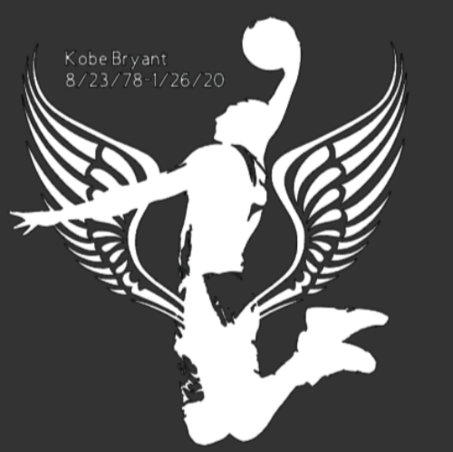 Kobe Bryant Decal White Vinyl Decal Etsy