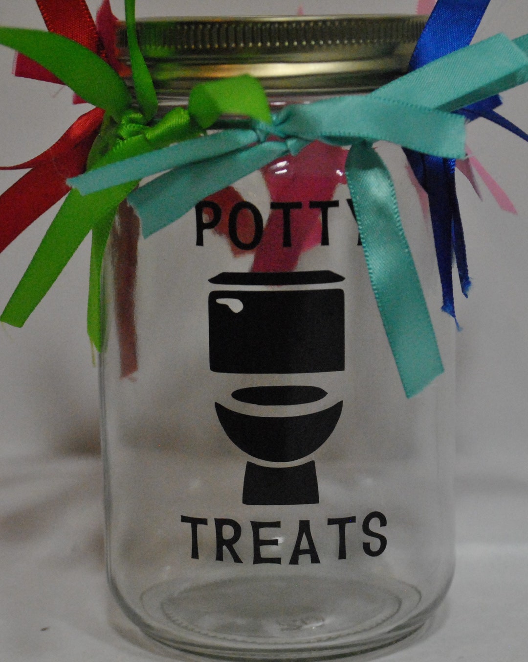 Potty Treats Glass Jar Potty Training Candy Etsy