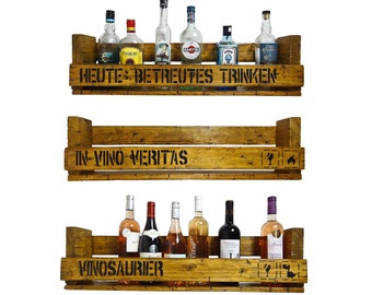 DETTI SUL BERE su scaffale per whisky ideale come regalo per uomini di 30 40 50 60 anni uomo marito papà padre gin rum scaffale per whisky bar in legno whisky