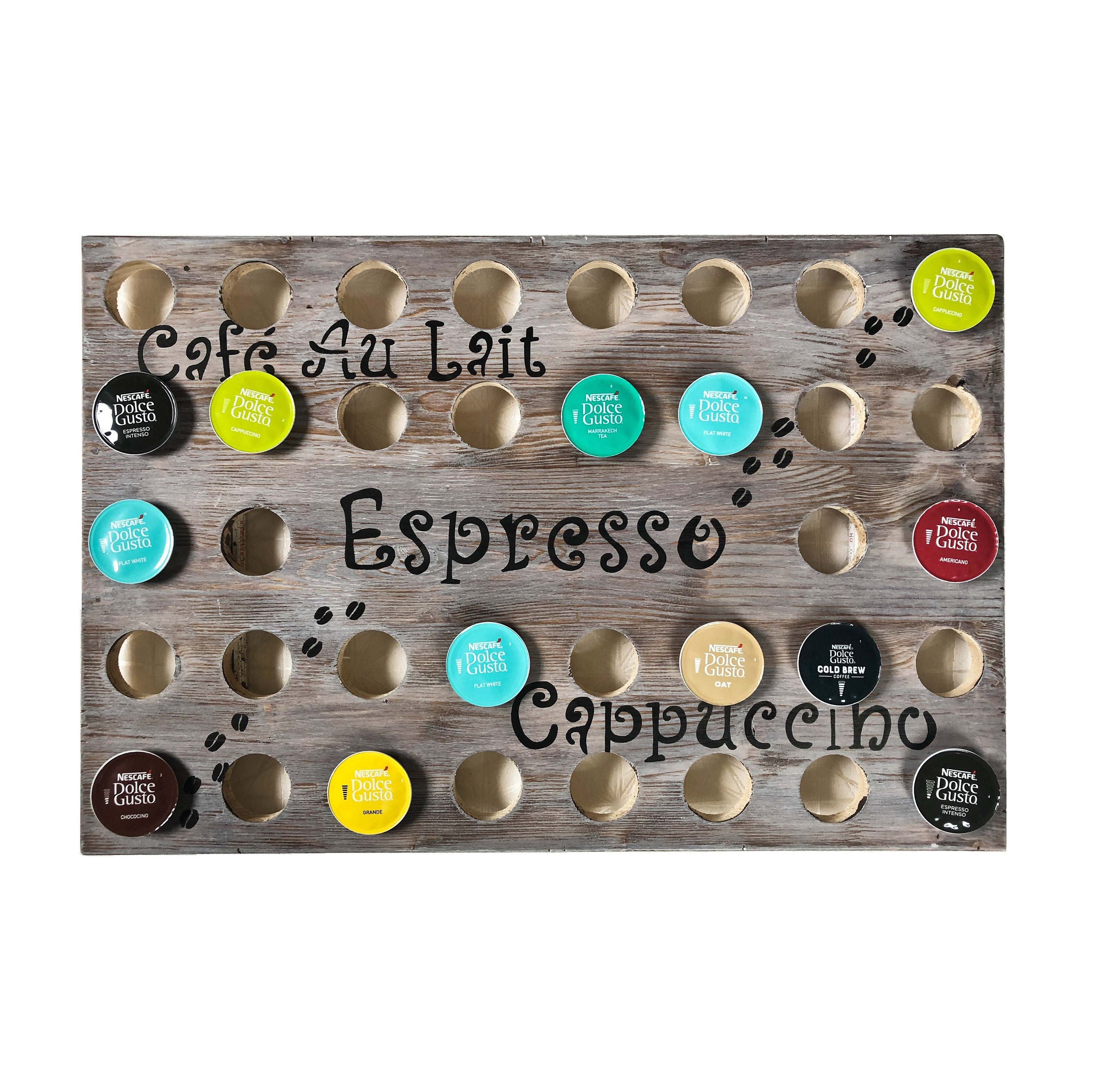 Capsule holder for 36 Nescafe Dolce Gusto capsules. Capsule dispenser / organizer for storing coffee capsules.