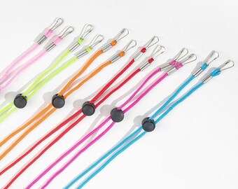 Face Mask Chain - mask holder, Clip cloth loop holder  size adjuster anti slip secured mask securing head piece no slip