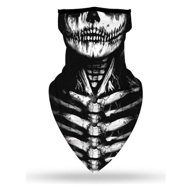 Skull Face Mask Gaiter | Free Shipping | Skull Gaiter w/ Ear Loops | Skull Scarf | Skeleton Gaiter | Muti Function Convertible | The Misfits