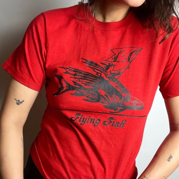 Flying Fish Print Etsy