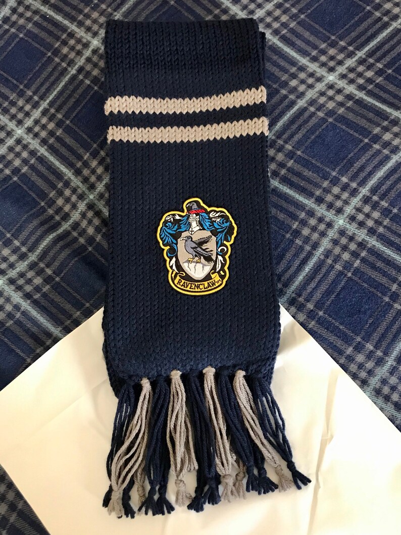 Etsy Ravenclaw Scarf Ravenclaw quidditch scarf Knit