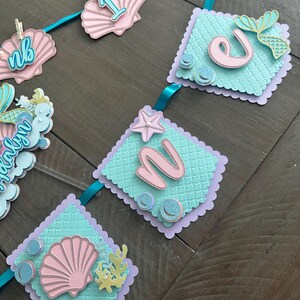 Adorno para pastel con forma de cola de sirena, decoración para fiestas bajo el mar, imagen 7