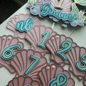 Adorno para pastel con forma de cola de sirena, decoración para fiestas bajo el mar, imagen 9