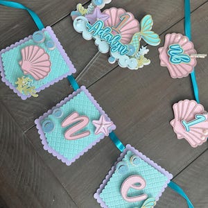 Adorno para pastel con forma de cola de sirena, decoración para fiestas bajo el mar, imagen 6