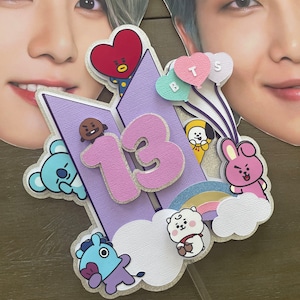 BTS Cake Topper, B21 Cake topper , B21 , BTS merch, BTS Birthday