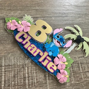 Stitch Cake Topper , Lilo and Stitch Topper , Stitch Birthday, Stitch Party , Stitch Topper
