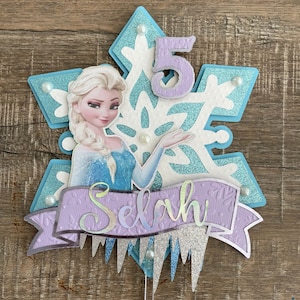 Elsa Frozen Cake Topper, Anna and Elsa Cake Topper, Frozen Topper, Anna&Elsa Birthday, Frozen Birthday