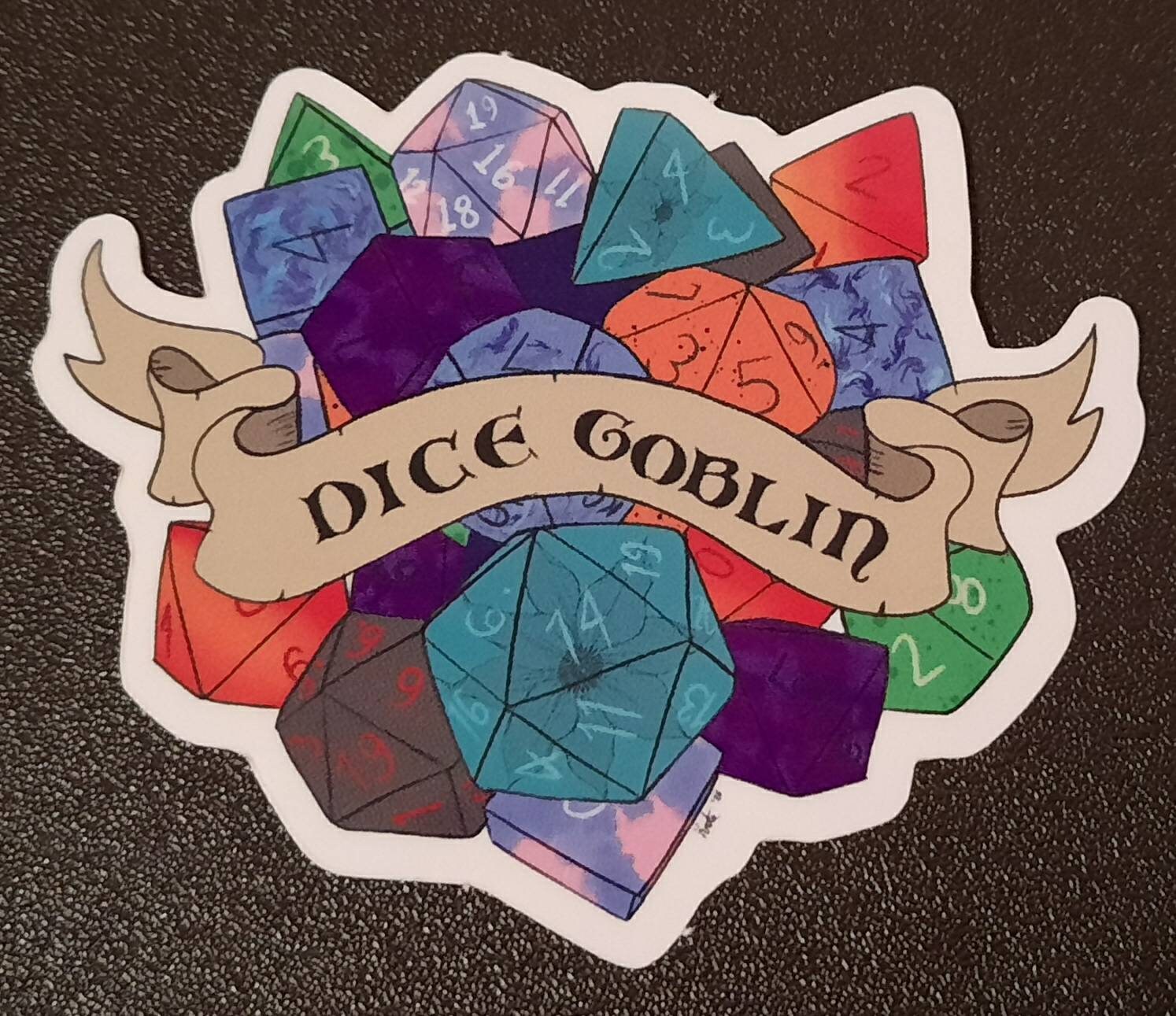 Dice Goblin Sticker Etsy