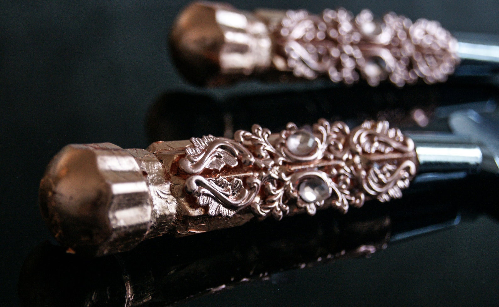 Rose Gold Wedding Cake Cutter and Server Set Engraved Wedding Etsy