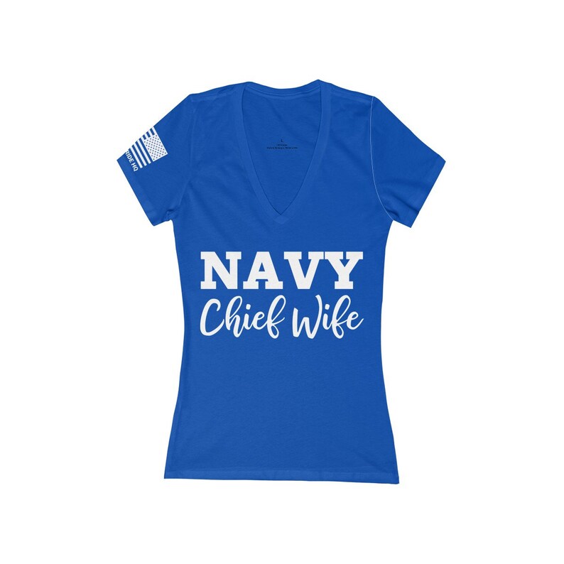 Navy Chief Wife WomenS VNeck Tee | Etsy