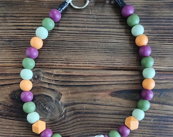 Personalized Acrylic Bead Dog Collar: Custom Pet Name Necklace