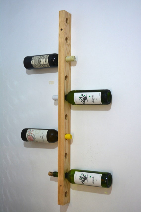 Botellero vino, Botellero pared vertical, Botellero 10 botellas, Decoración  pared con botellas, Regalo, wine lovers gift, wine rack wall