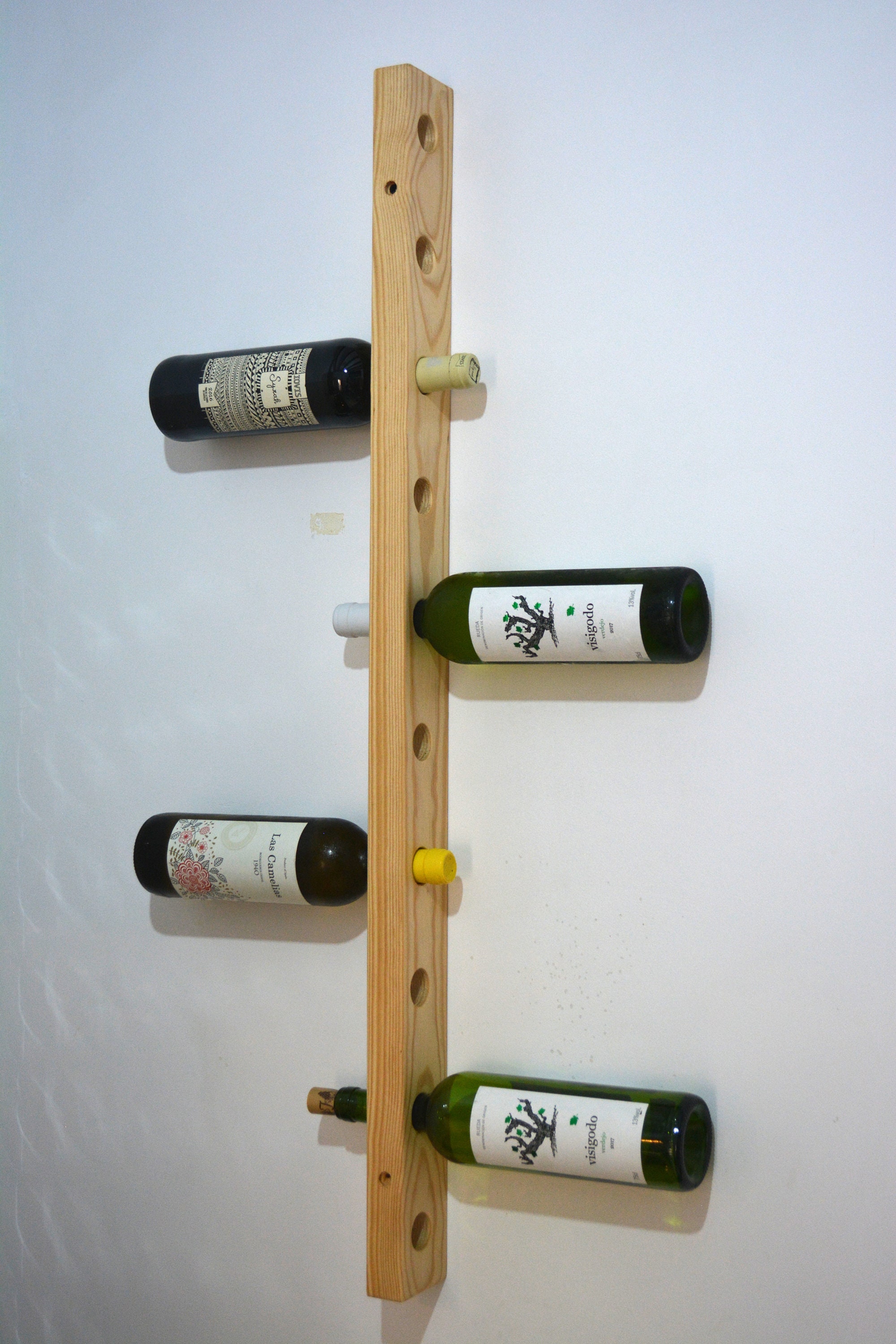 Botellero vino, Botellero pared vertical, Botellero 10 botellas, Decoración  pared con botellas, Regalo, wine lovers gift, wine rack wall -  México