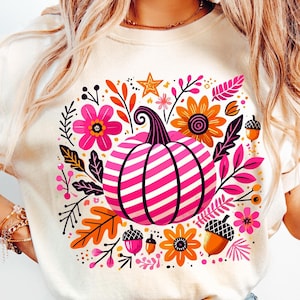 Leopard Pink Pumpkin Svg, Boho Floral Fall Sublimation Design, Retro Fall Png, Autumn Vibes Png, Pumpkin Season Png, Leopard Pumpkin Png