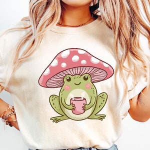 Pilz Frosch Lampe, süße Frosch Png, Frosch Illustration, Psychische Gesundheit Fragen Png, Cut Datei für Cricut, Mentale Gesundheit Therapie SVG, Sublimationsdesign