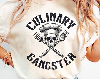 Culinary Gangster Chef Svg, Chef Svg, Chef Png, Funny Chef Png, Cut File Cricut, Culinary Svg, Cooking Png, Instant Download