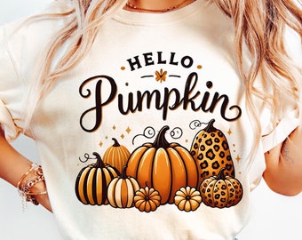 Hola calabaza otoño png, descarga de diseño de sublimación de otoño, camiseta de amante de la calabaza, temporada de otoño png, camiseta de acción de gracias png, vibraciones de otoño png