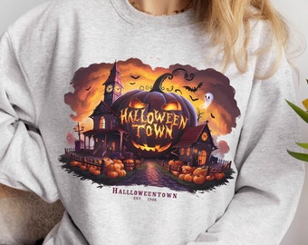 Halloweentown Est 1998 Sublimation Design Download, Halloweentown University, Retro Halloweentown Sweatshirt, Fall Png Shirt, Halloween Png