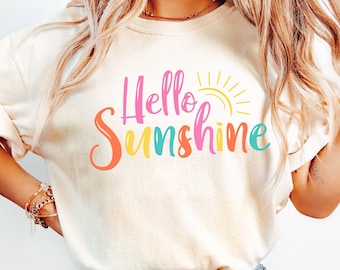 Summer PNG, Hello Sunshine Svg, Summer Sublimation, Summer T-shirt design, Retro png summer Design, PNG for Sublimation, Instant Download